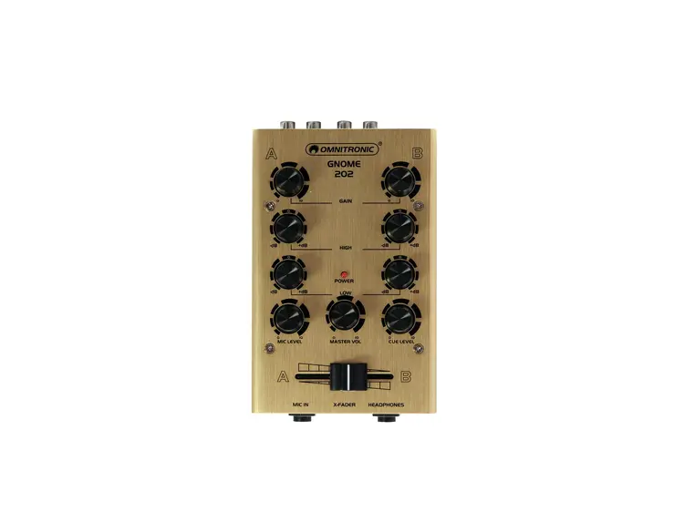 OMNITRONIC GNOME-202 Mini mixer gold 
